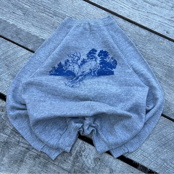 Vintage 70s Deer Sweatshirt - Picture 1 of 4